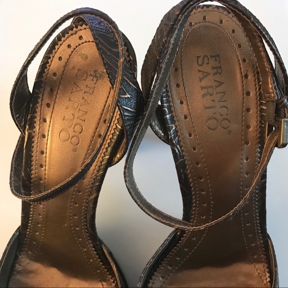 Franco Sarto Bronze Platform Open Toe Sandal - Picture 4 of 6